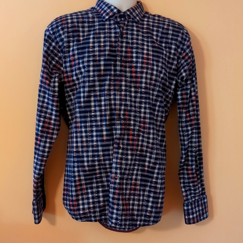 EUC Visconti Black Button Down